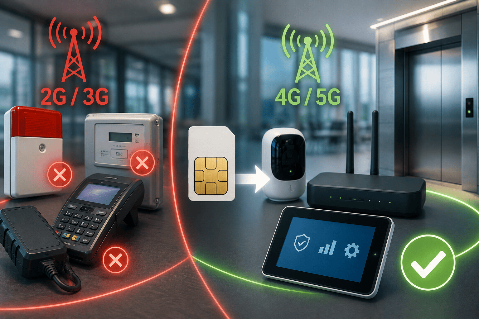 Arrêt de la 2G et de la 3G